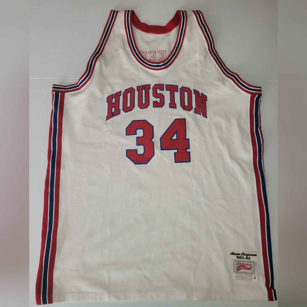 Deadstock Authentic 29/34 Vintage Sportswear Akeem Olajuwon Houston jersey